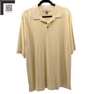 Tommy Bahama (Large - EUC) Yellow Golf Polo Shirt